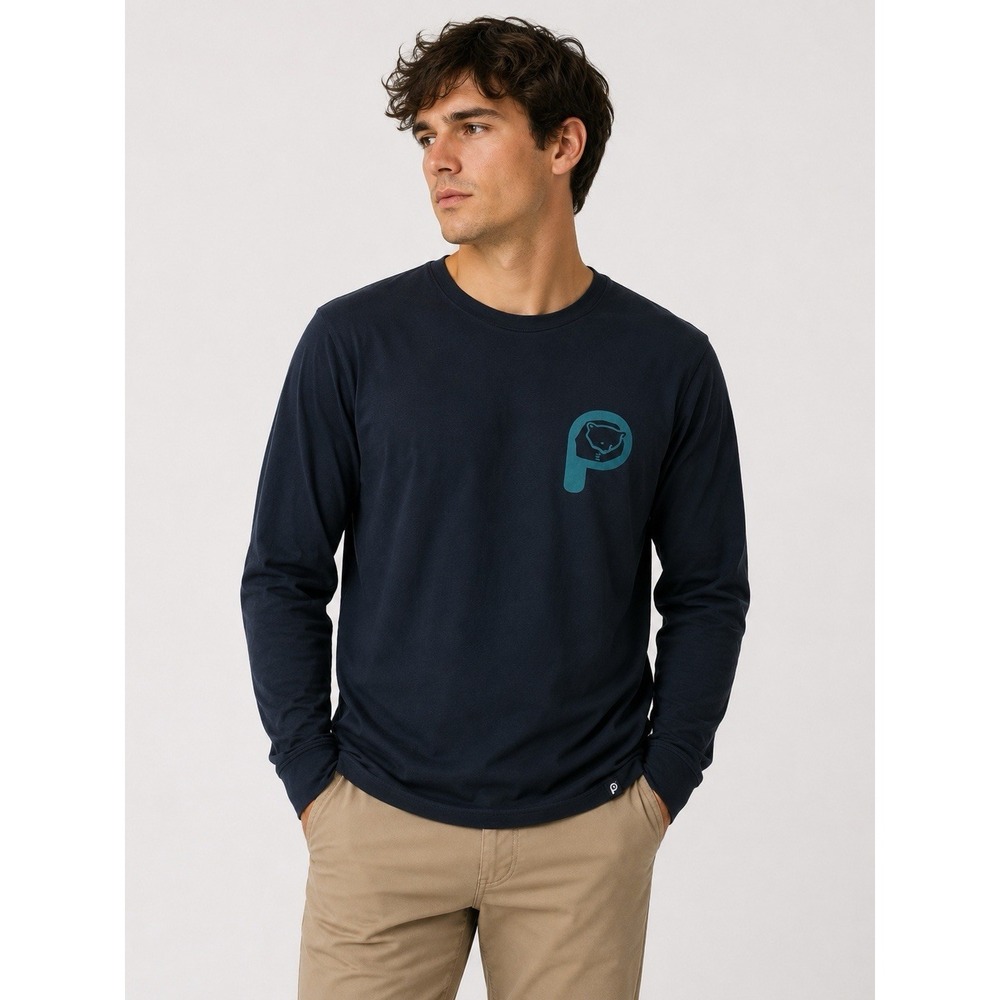 Penfield Black Long Sleeve Graphic Logo T Shirt Large Outdoor‎ Streetwear Tee